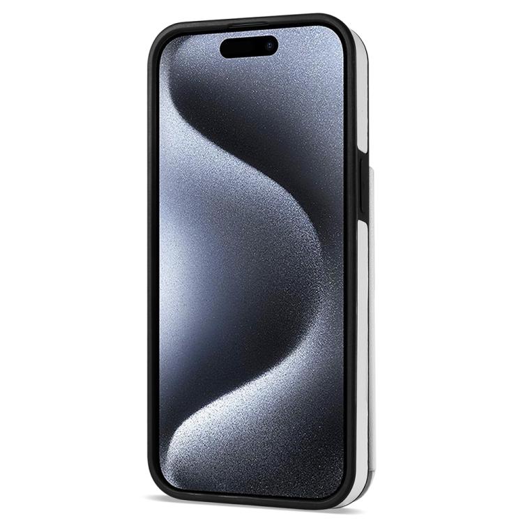 For iPhone 11 Rhombic Dual Buckle Card Slots Phone Case with Lanyard