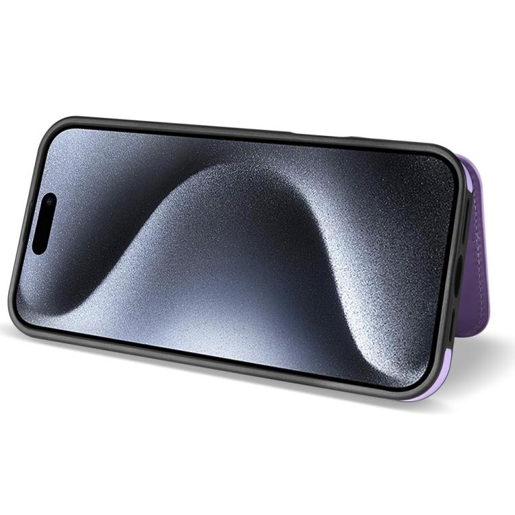 For iPhone 11 Rhombic Dual Buckle Card Slots Phone Case with Lanyard