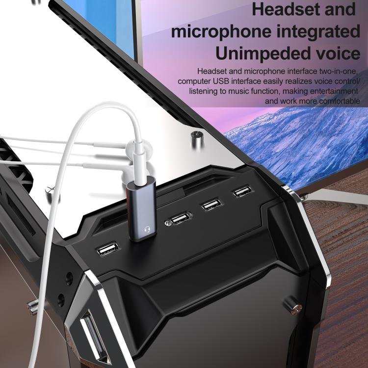 USB Male to 3.5mm Female Audio Adapter - Grey