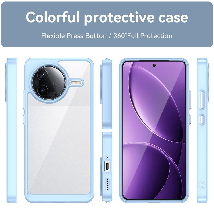 For Redmi K80 Colorful Series Acrylic Hybrid TPU Phone Case