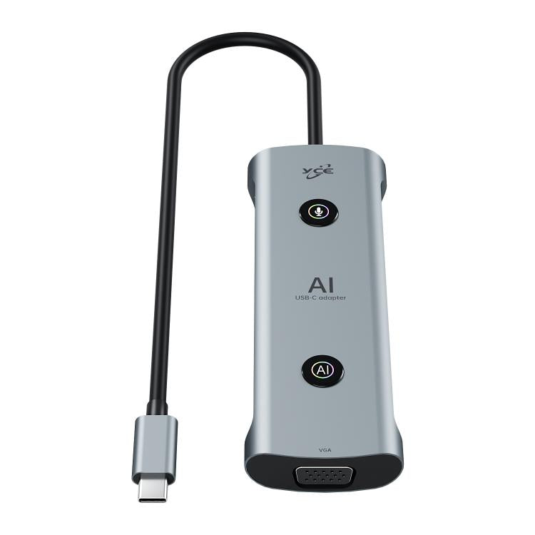 YCE V172 12 in 1 USB-C / Type-C HUB Adapter AI Docking Station