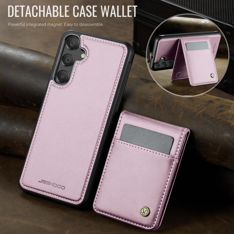 For Samsung Galaxy A25 5G JEEHOOD J06 British Style RFID MagSafe Card Bag PU Phone Case