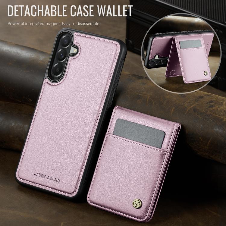 For Samsung Galaxy A37 5G JEEHOOD J06 British Style RFID MagSafe Card Bag PU Phone Case
