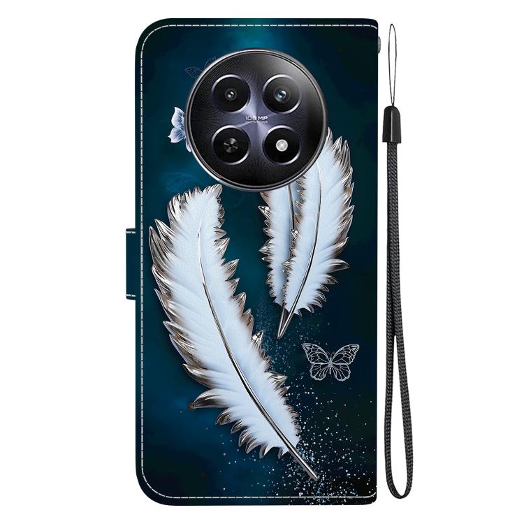 For Realme 12 5G Crystal Texture Colored Drawing Leather Phone Case