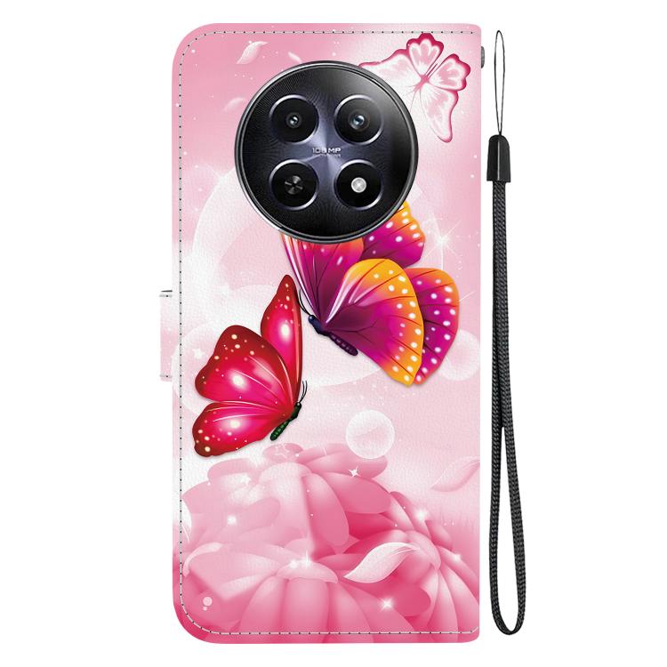 For Realme 12 5G Crystal Texture Colored Drawing Leather Phone Case