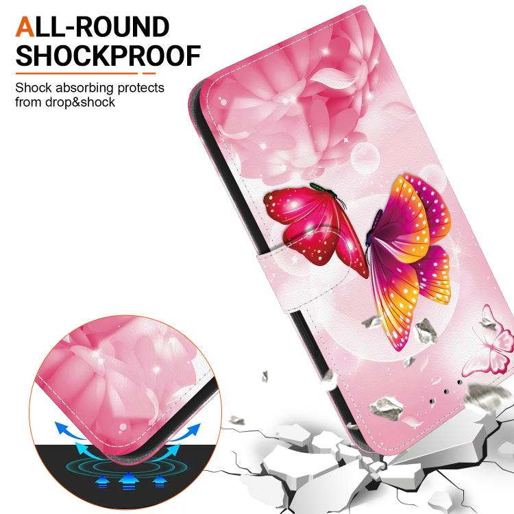 For Realme 12 5G Crystal Texture Colored Drawing Leather Phone Case