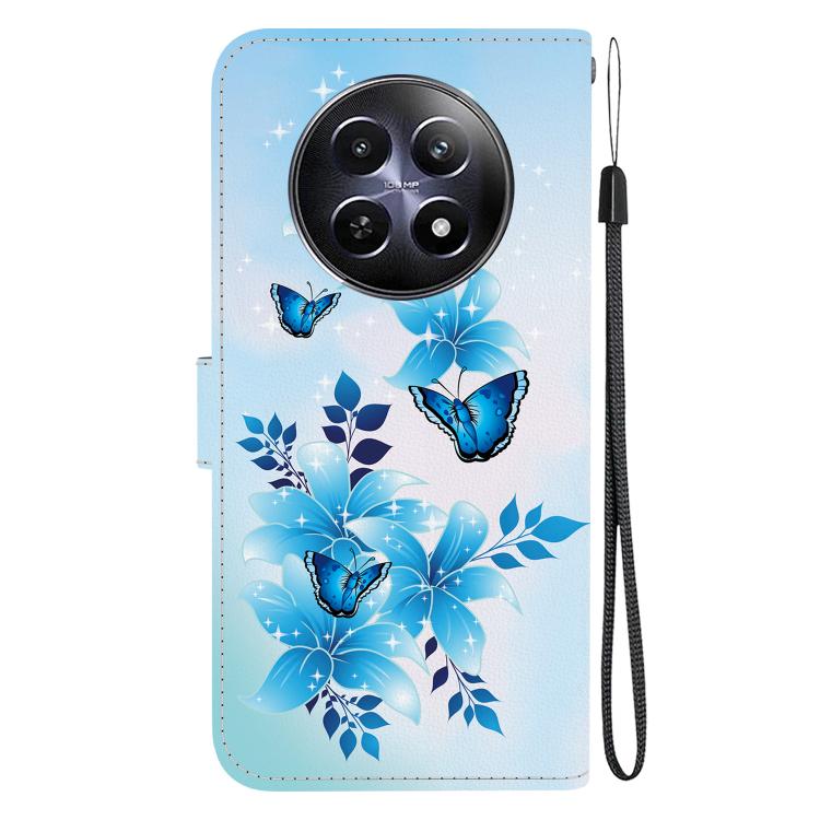 For Realme 12 5G Crystal Texture Colored Drawing Leather Phone Case