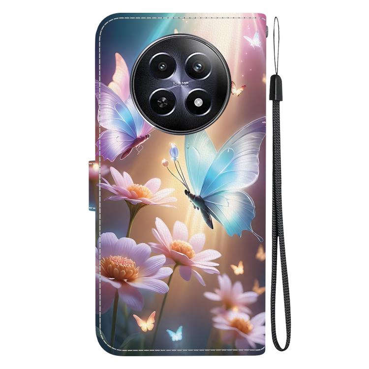 For Realme 12 5G Crystal Texture Colored Drawing Leather Phone Case
