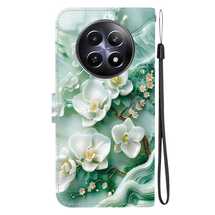 For Realme 12 5G Crystal Texture Colored Drawing Leather Phone Case