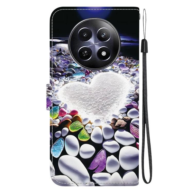 For Realme 12 5G Crystal Texture Colored Drawing Leather Phone Case