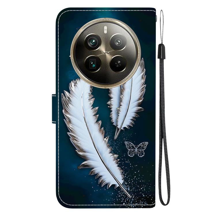 For Realme 12 Pro+ Global Crystal Texture Colored Drawing Leather Phone Case
