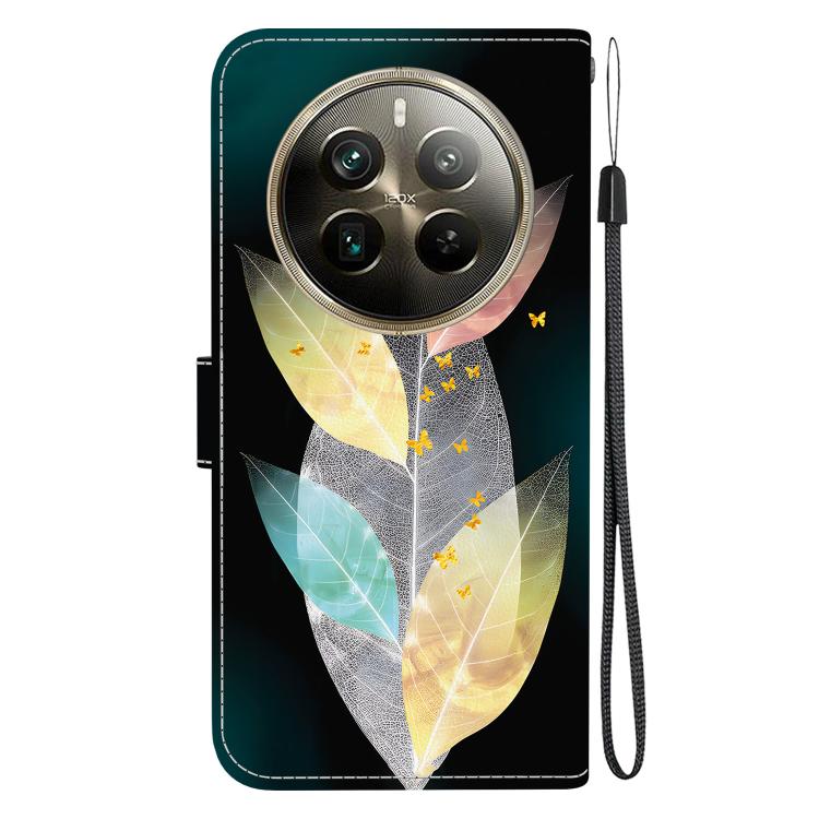 For Realme 12 Pro+ Global Crystal Texture Colored Drawing Leather Phone Case