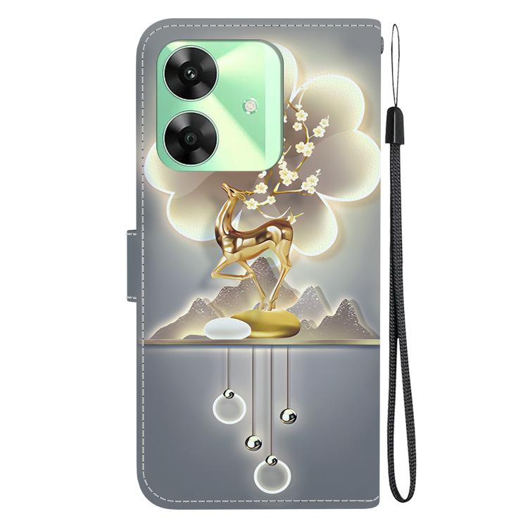 For Realme C61 / C63 / Note 60 Crystal Texture Colored Drawing Leather Phone Case