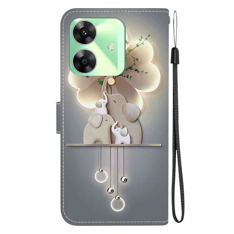 For Realme C61 / C63 / Note 60 Crystal Texture Colored Drawing Leather Phone Case
