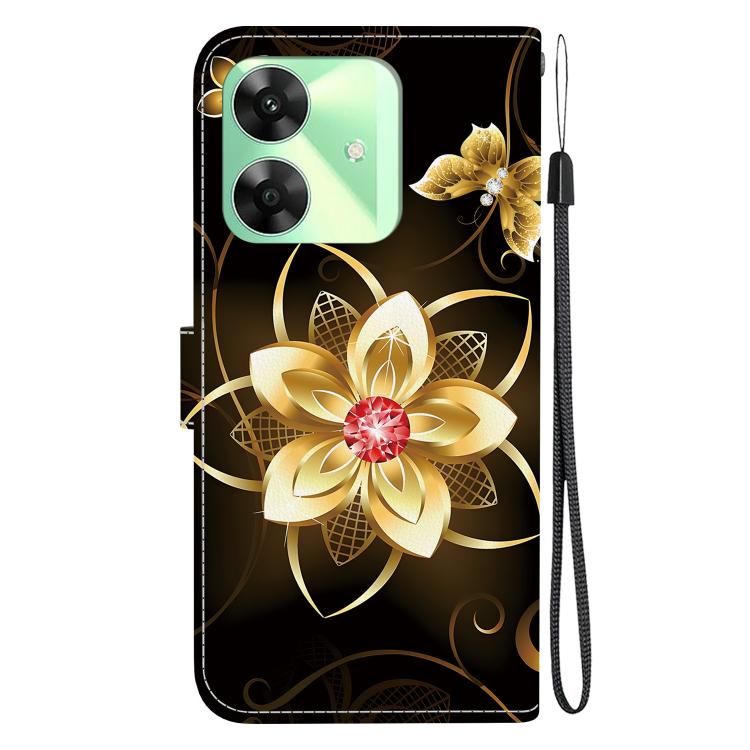 For Realme C61 / C63 / Note 60 Crystal Texture Colored Drawing Leather Phone Case