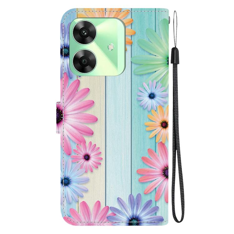 For Realme C61 / C63 / Note 60 Crystal Texture Colored Drawing Leather Phone Case