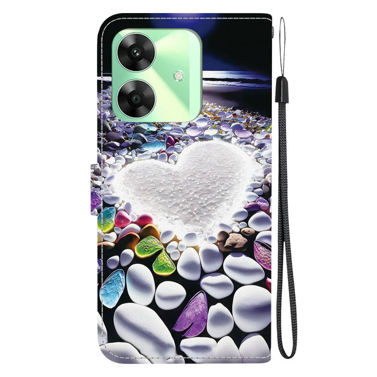 For Realme C61 / C63 / Note 60 Crystal Texture Colored Drawing Leather Phone Case