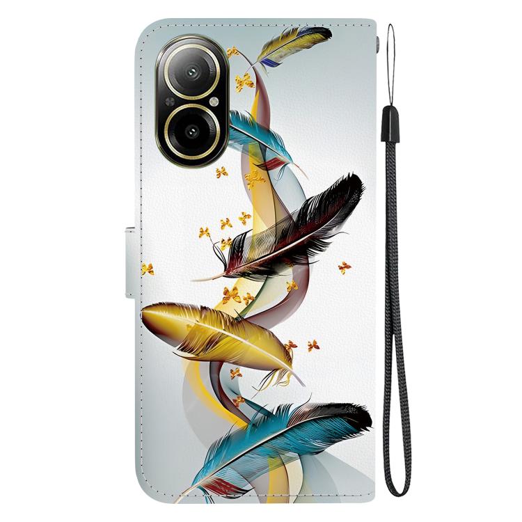 For Realme C67 4G Global Crystal Texture Colored Drawing Leather Phone Case