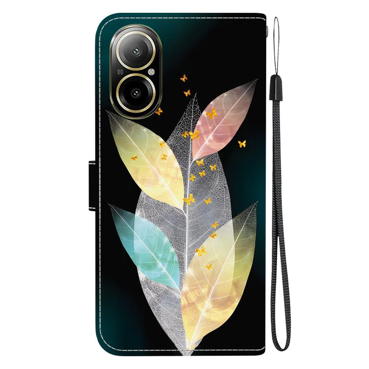 For Realme C67 4G Global Crystal Texture Colored Drawing Leather Phone Case