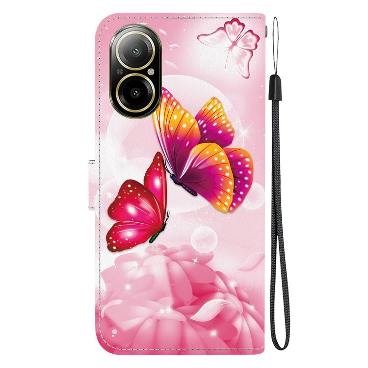 For Realme C67 4G Global Crystal Texture Colored Drawing Leather Phone Case
