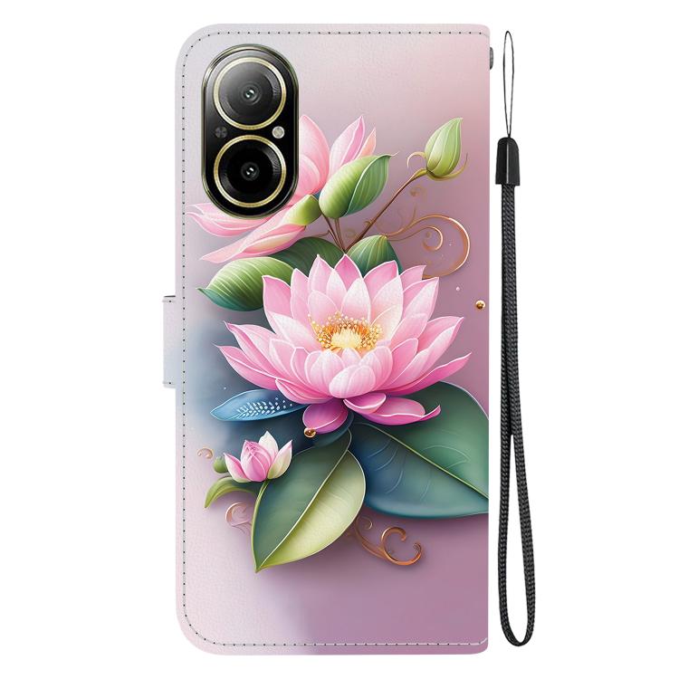 For Realme C67 4G Global Crystal Texture Colored Drawing Leather Phone Case