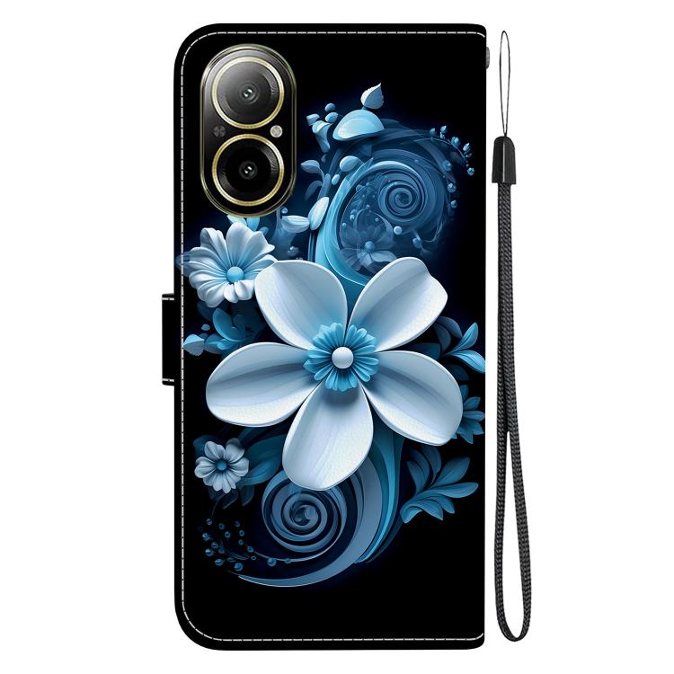 For Realme C67 4G Global Crystal Texture Colored Drawing Leather Phone Case