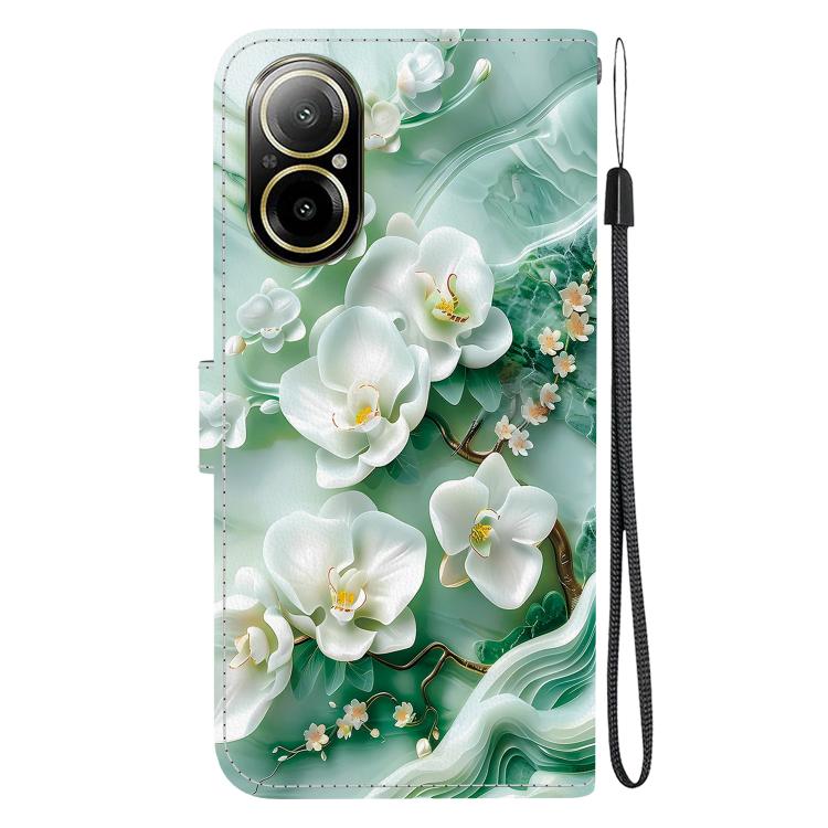 For Realme C67 4G Global Crystal Texture Colored Drawing Leather Phone Case