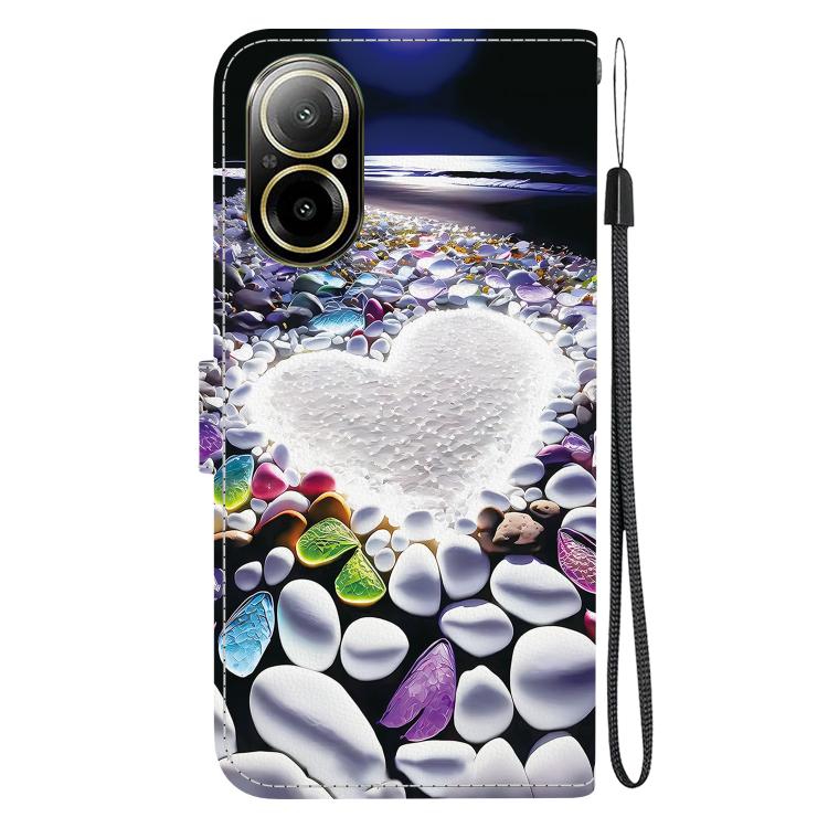 For Realme C67 4G Global Crystal Texture Colored Drawing Leather Phone Case