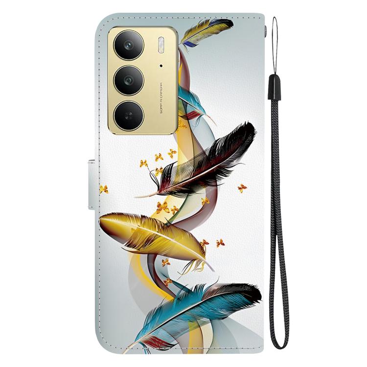 For Realme C75 Crystal Texture Colored Drawing Leather Phone Case