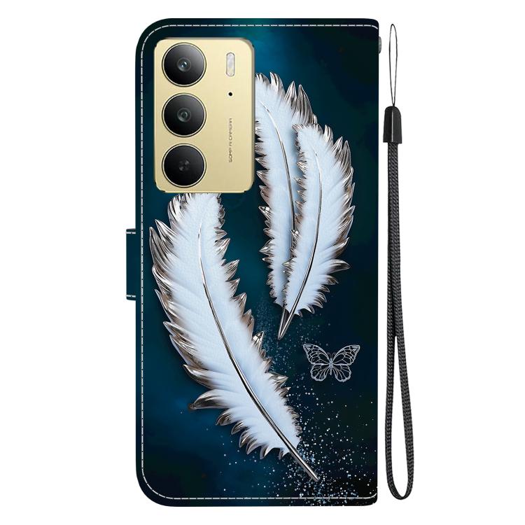 For Realme C75 Crystal Texture Colored Drawing Leather Phone Case