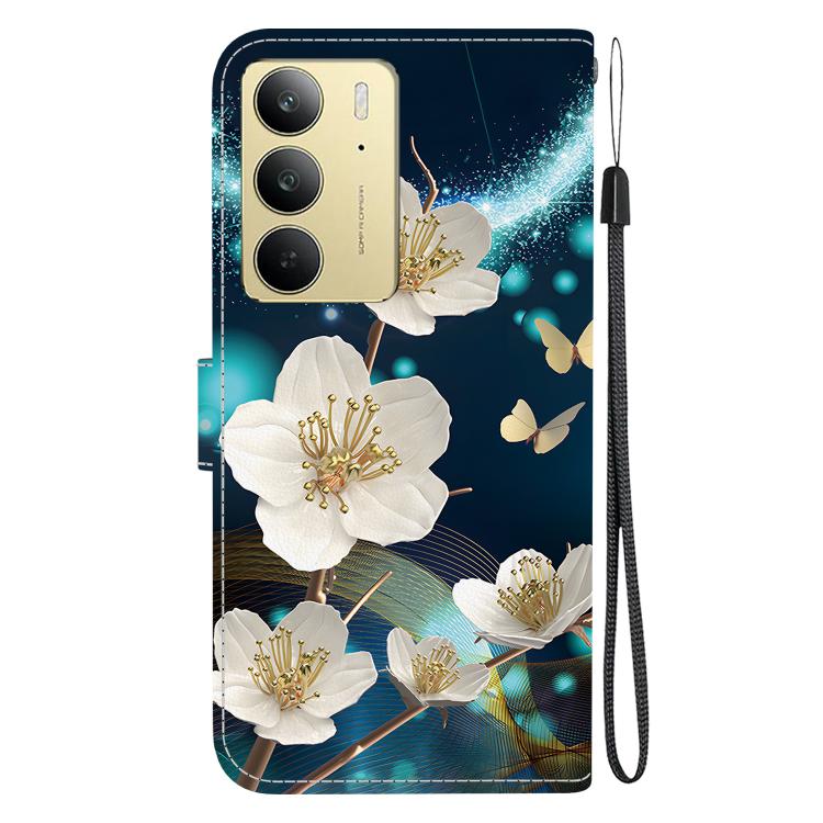 For Realme C75 Crystal Texture Colored Drawing Leather Phone Case