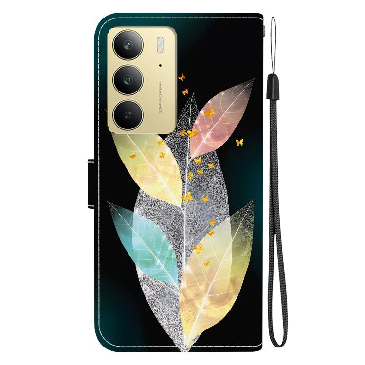 For Realme C75 Crystal Texture Colored Drawing Leather Phone Case