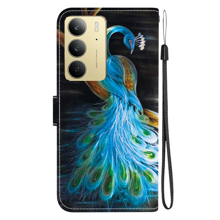 For Realme C75 Crystal Texture Colored Drawing Leather Phone Case
