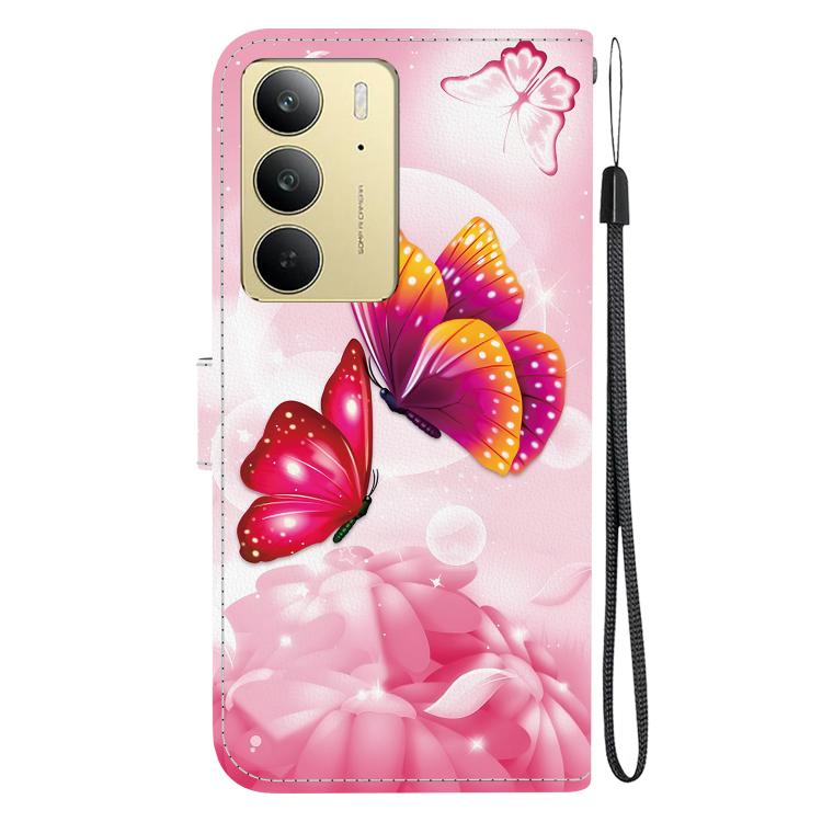 For Realme C75 Crystal Texture Colored Drawing Leather Phone Case
