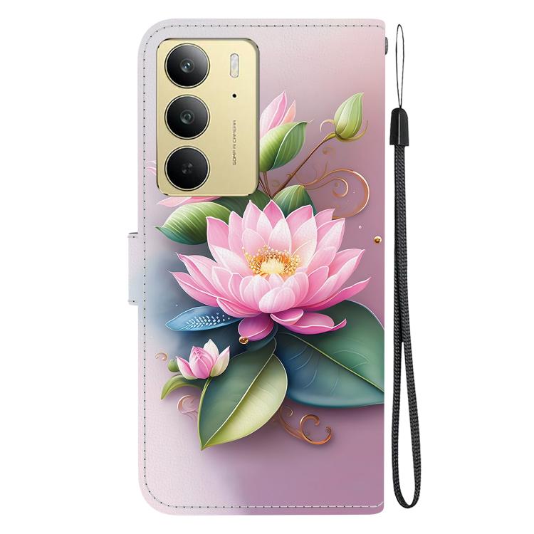 For Realme C75 Crystal Texture Colored Drawing Leather Phone Case