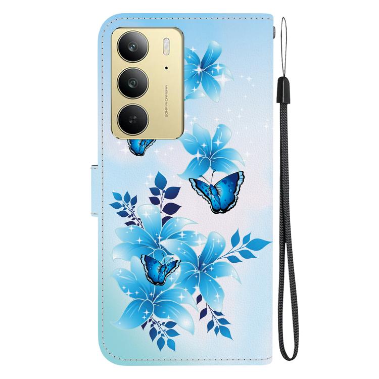 For Realme C75 Crystal Texture Colored Drawing Leather Phone Case