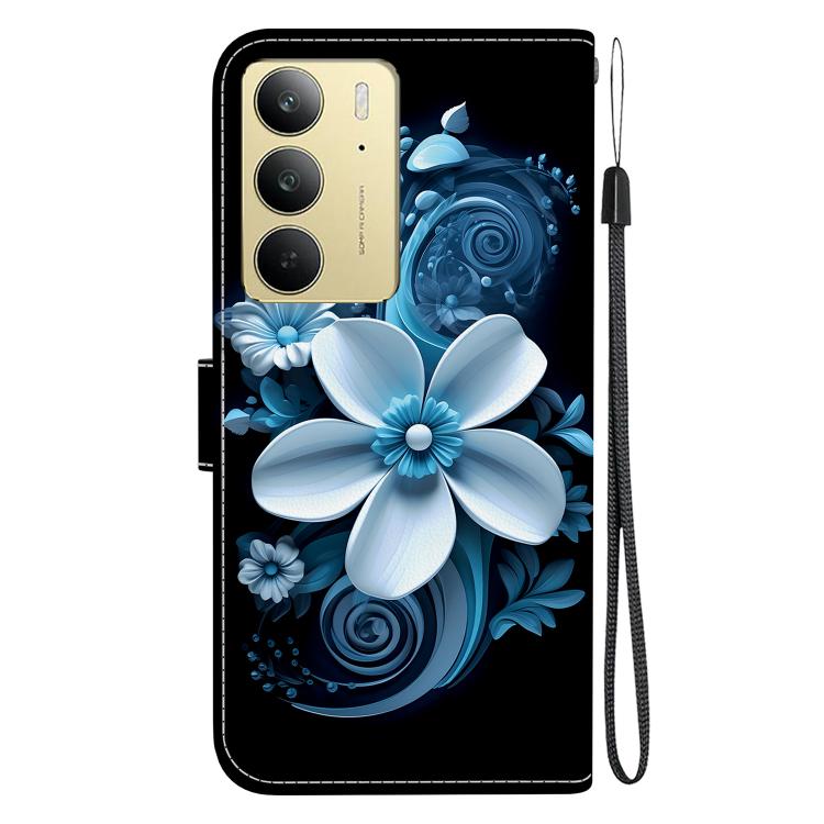 For Realme C75 Crystal Texture Colored Drawing Leather Phone Case