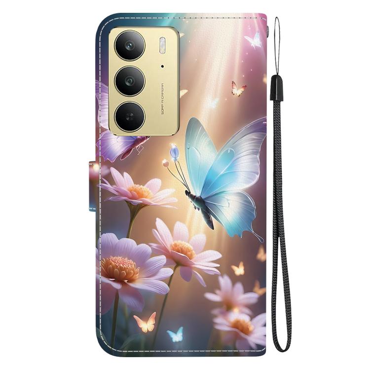 For Realme C75 Crystal Texture Colored Drawing Leather Phone Case