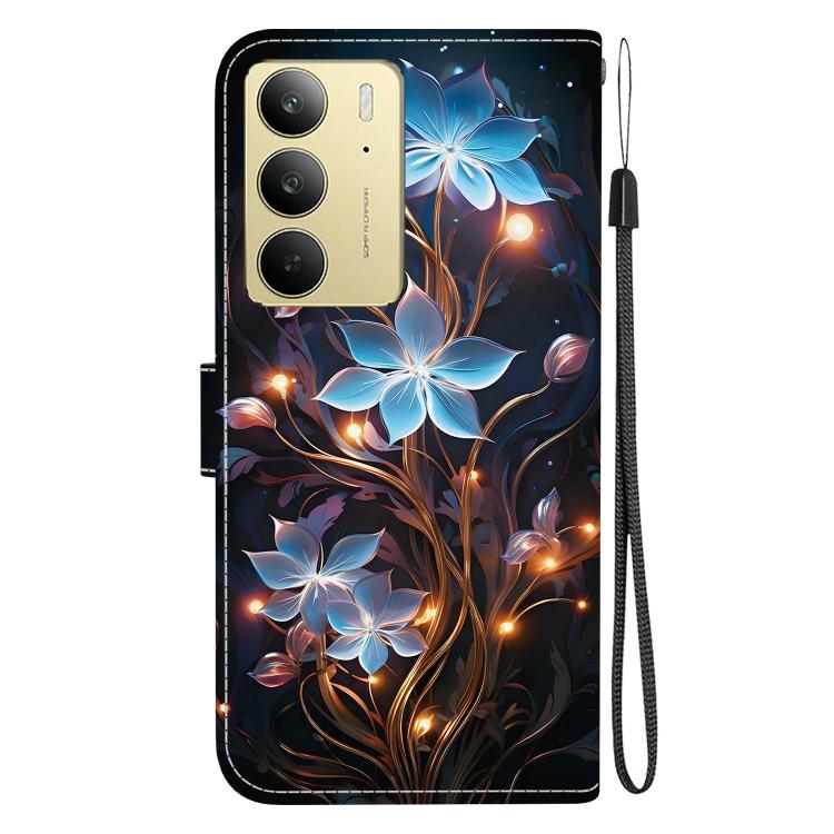 For Realme C75 Crystal Texture Colored Drawing Leather Phone Case