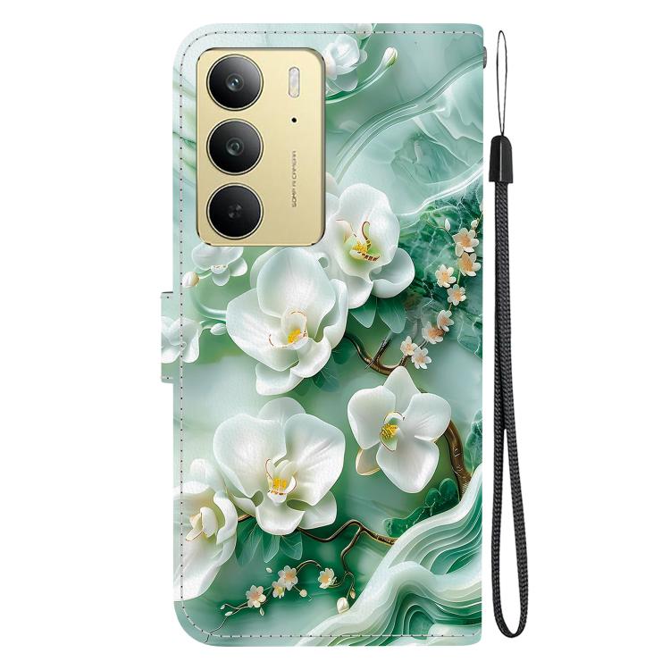 For Realme C75 Crystal Texture Colored Drawing Leather Phone Case