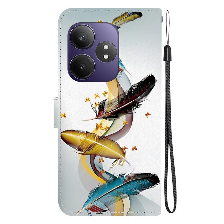 For Realme GT Neo6 SE / GT 6T Crystal Texture Colored Drawing Leather Phone Case