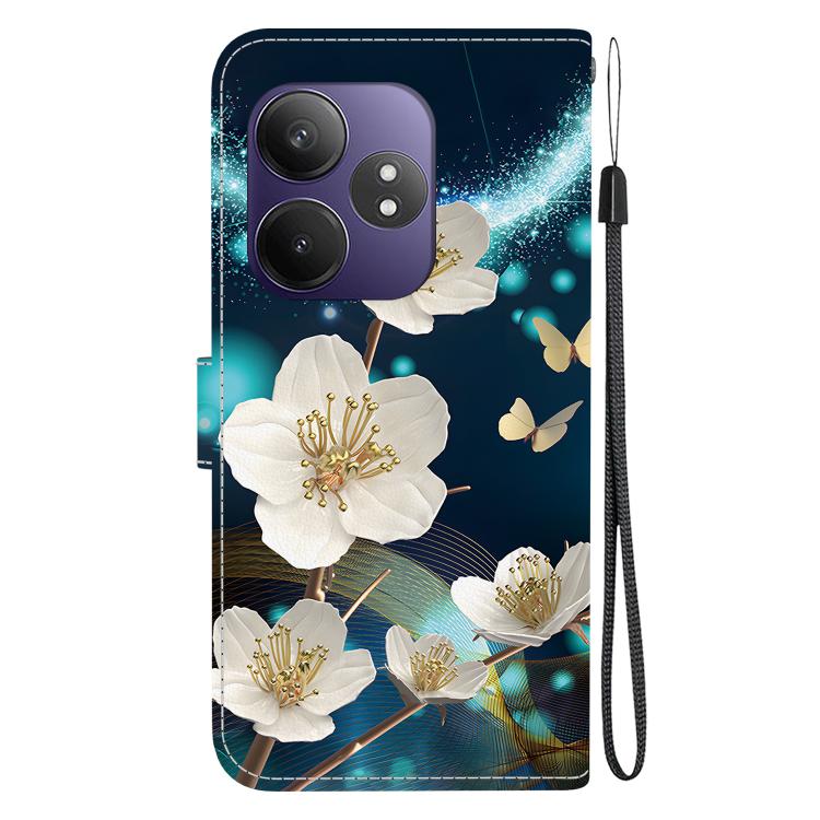 For Realme GT Neo6 SE / GT 6T Crystal Texture Colored Drawing Leather Phone Case