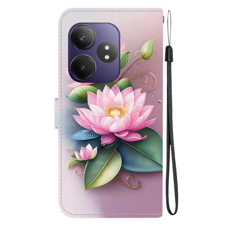 For Realme GT Neo6 SE / GT 6T Crystal Texture Colored Drawing Leather Phone Case