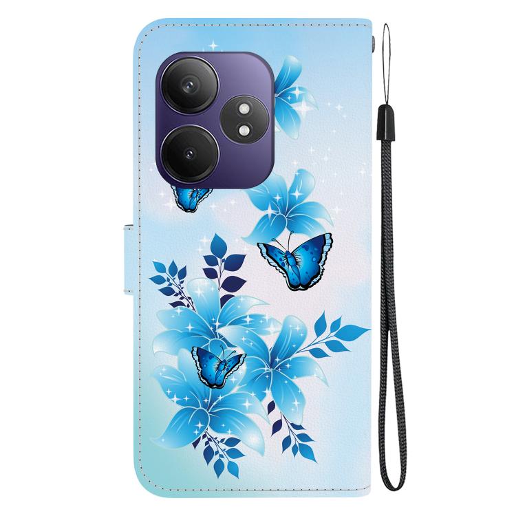 For Realme GT Neo6 SE / GT 6T Crystal Texture Colored Drawing Leather Phone Case