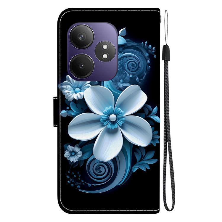 For Realme GT Neo6 SE / GT 6T Crystal Texture Colored Drawing Leather Phone Case