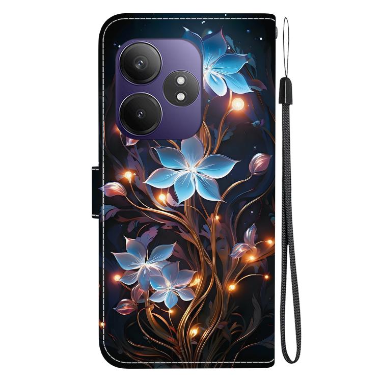 For Realme GT Neo6 SE / GT 6T Crystal Texture Colored Drawing Leather Phone Case