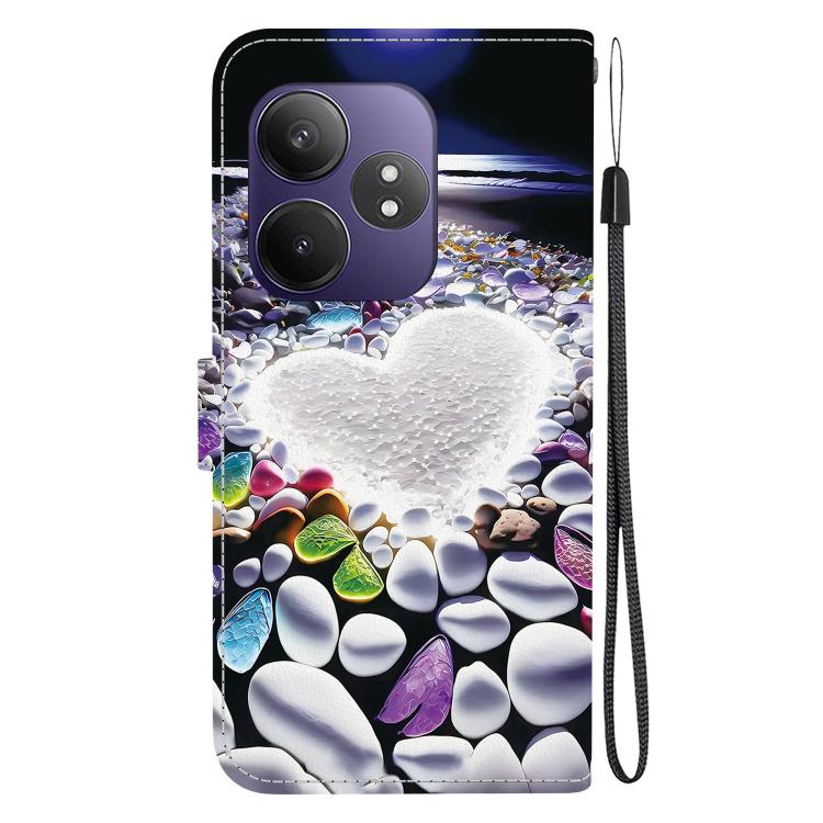 For Realme GT Neo6 SE / GT 6T Crystal Texture Colored Drawing Leather Phone Case