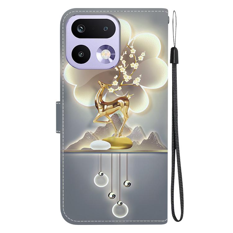 For Realme 16 Pro 5G Crystal Texture Colored Drawing Leather Phone Case