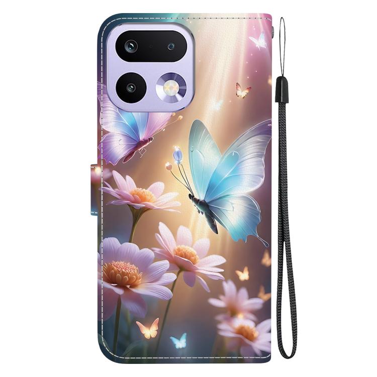 For Realme 16 Pro 5G Crystal Texture Colored Drawing Leather Phone Case