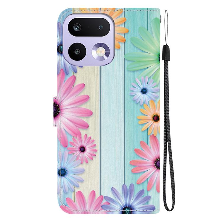 For Realme 16 Pro 5G Crystal Texture Colored Drawing Leather Phone Case
